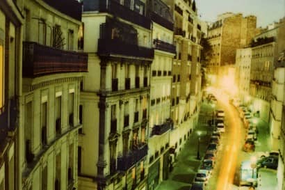 recorte da fotografia MontMartre #1, série Noturnos Paris